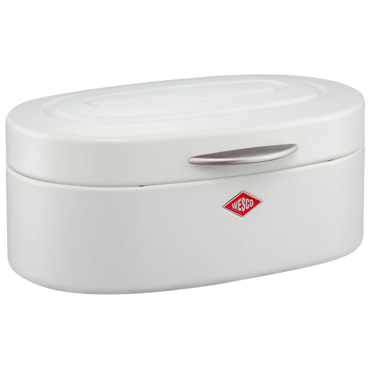 WESCO Single Elly Brotkasten in der Farbe weiss matt, pulverbeschichtetes Stahlblech, Lüftungslöcher
