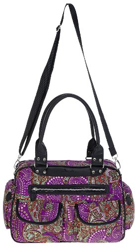6 TEILE Set: ALESSANDRO Wickeltasche FLEUR Babywickeltasche + Wickelmatte + Windeltasche + Wäschesac