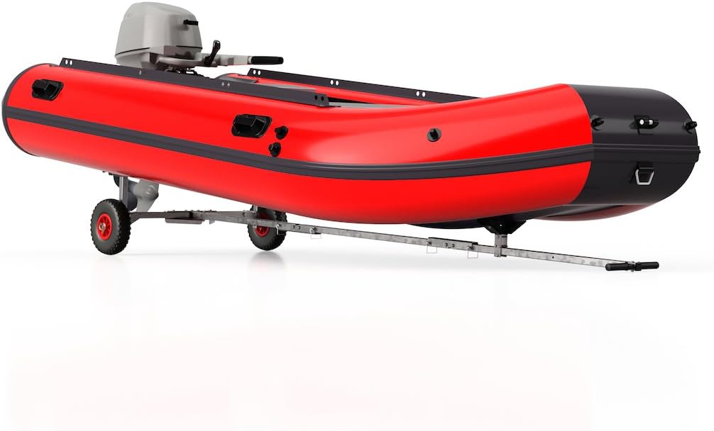 SUPROD Slipwagen Bootswagen Handtrailer faltbar Schlauchbootwagen TR260, PU, Ø 260 mm TR260-B (schwa