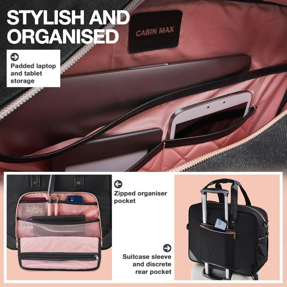 Cabin Max Vela Reisetasche, 45x36x20cm, fliegenfrei auf Easyjet, Damen Reisetasche (45 x 36 x 20 cm