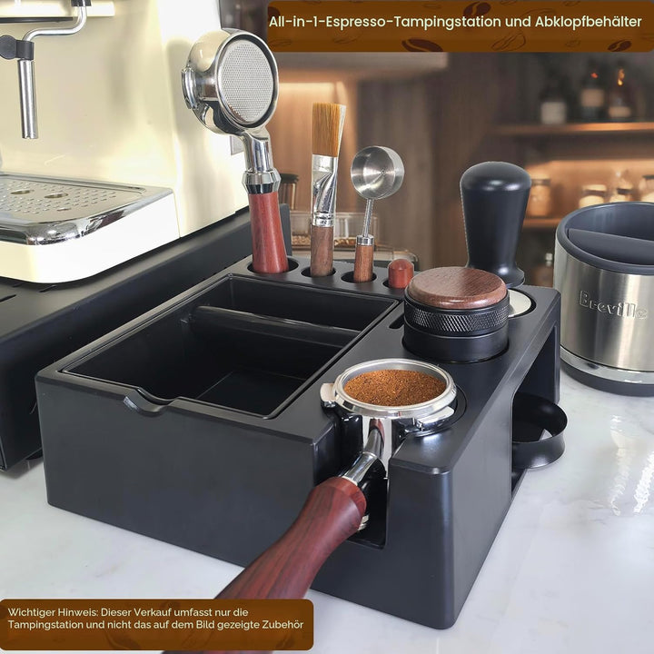 Espresso Tamperstation Klopfbox Knock Box Zur Aufbewahrung Von 51-54mm 58mm Espresso Tamper (Extra L
