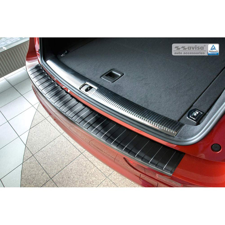 Schwarz Edelstahl Heckstossstangenschutz kompatibel mit Audi Q5 2008-2012 &amp; 2012- &