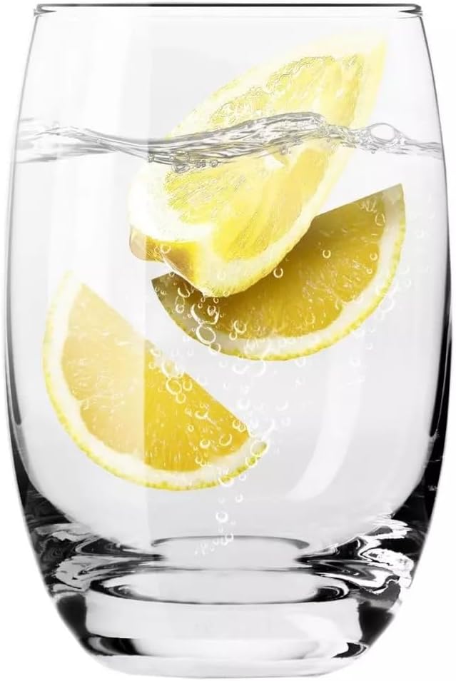 KROSNO Wassergläser Saftgläser Trinkgläser | Set von 12 | 360 ML | Elite Kollektion | Perfekt für zu