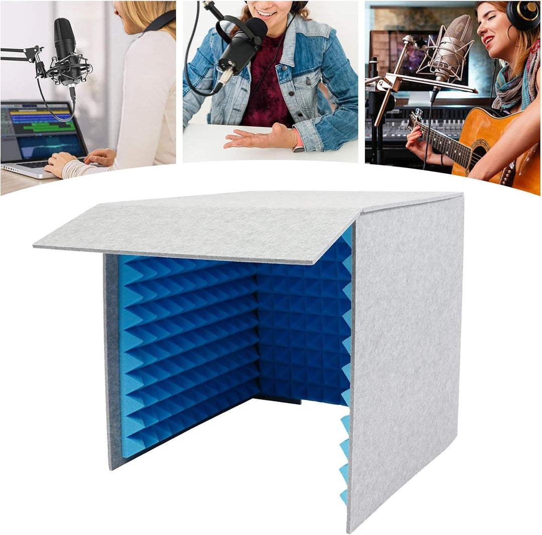 Vocal Booth Tragbare Schalldichte Kabine Schallabsorption Schalldichte Gesangskabine 60 * 60 * 60cm,