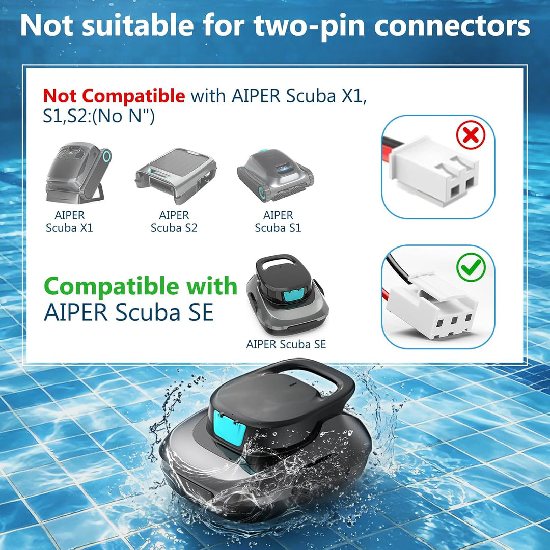 3000mah Scuba SE Poolroboter-Akku, Ersatzakku für den kabellosen Poolreiniger Aiper Scuba SE, Aiper-