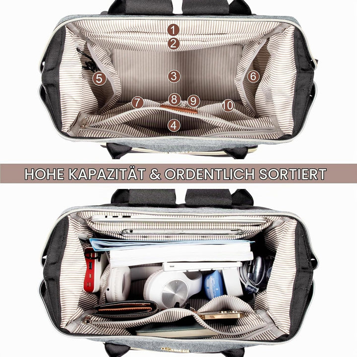 LOVEVOOK Rucksack Damen Laptop Rucksack mit Laptopfach 15.6 Zoll Schulrucksack Mädchen Teenager Schu