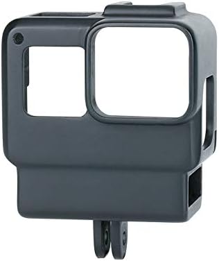 HAFOKO Hero 7 Vlogging-Käfig mit Kalter Schuh Adapter für Mikrofon, LED-Videoleuchte und 3.5mm Mikro