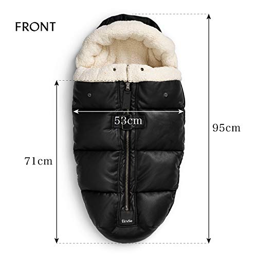 Elodie Details Universelle Fusssack für Kinderwagen - Aviator Black, Aviator Black
