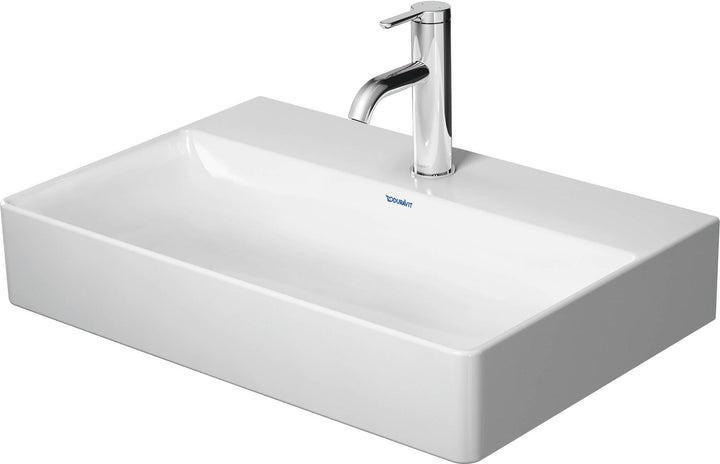 Duravit Möbelwaschtisch Compact DuraSquare 60x40cm, o. ÜL, m HLB, o. HL, we WG