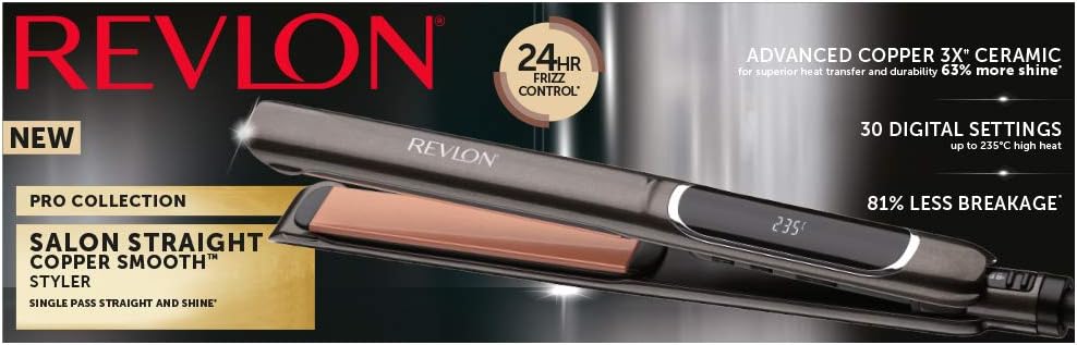 REVLON PROFESSIONAL Pro Collection Salon Straight Extra-Lang Copper Glätteisen, 125 mm, RVST2175E, s