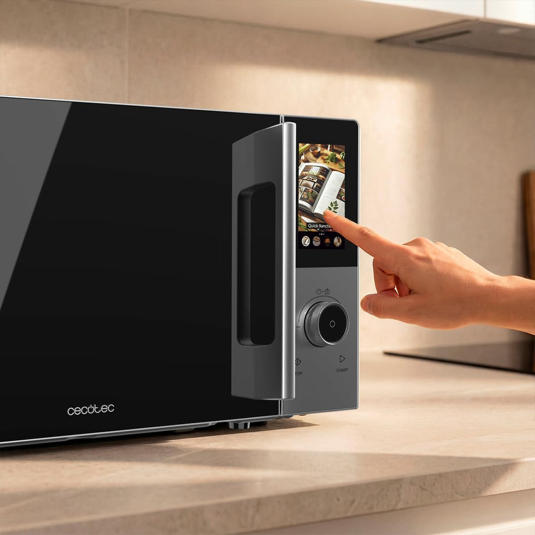 Cecotec Mikrowelle Convection 2800 Touch. 28 L Kapazität, 900 W Mikrowelle, 1200 W Grill, 2200 W Hei