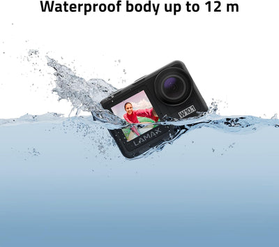 Lamax W10.1 Real 4K 60 fps Action Cam mit Stabilisierung MAXsmooth 2.0, Unterwasserkamera, Camcorder