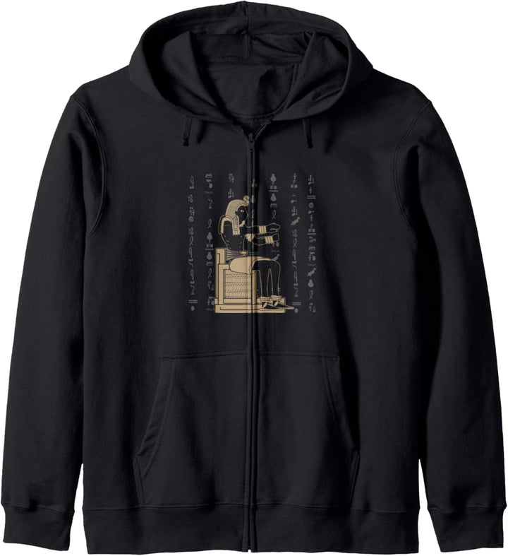 Hieroglyphen Ägypter Pharao Tutanchamun Geschenk Ägypten Kapuzenjacke