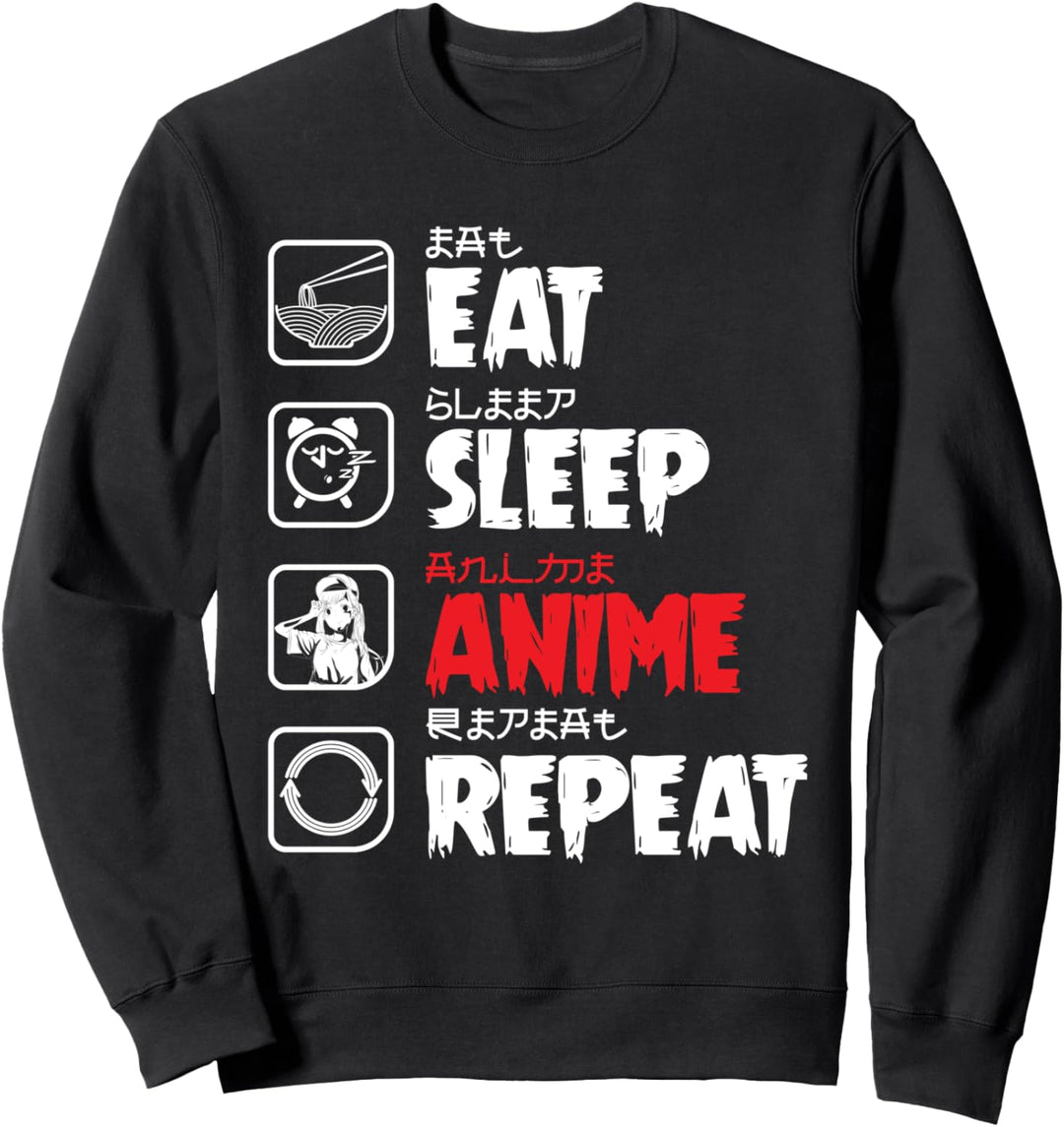 Japanischer Manga Otaku Ramen Nudeln Lustiges Kawaii Anime Sweatshirt