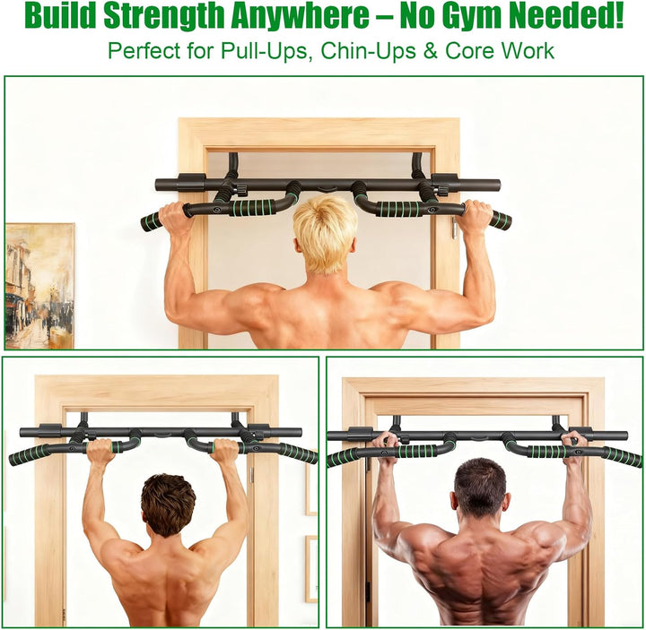 Klimmzugstange Türrahmen Ohne Schrauben, Pull Up Bar Door Frame mit 10 Griffpositionen für Vielseiti
