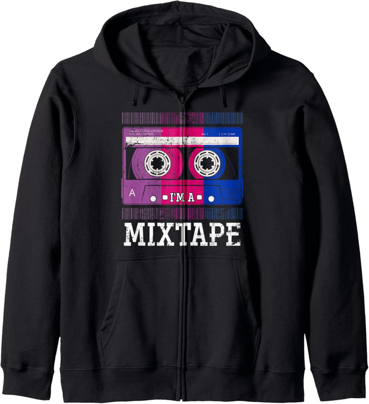 Ich bin ein Mixtape Lustiges LGBT 80er Geschenk Bisexuell Kapuzenjacke