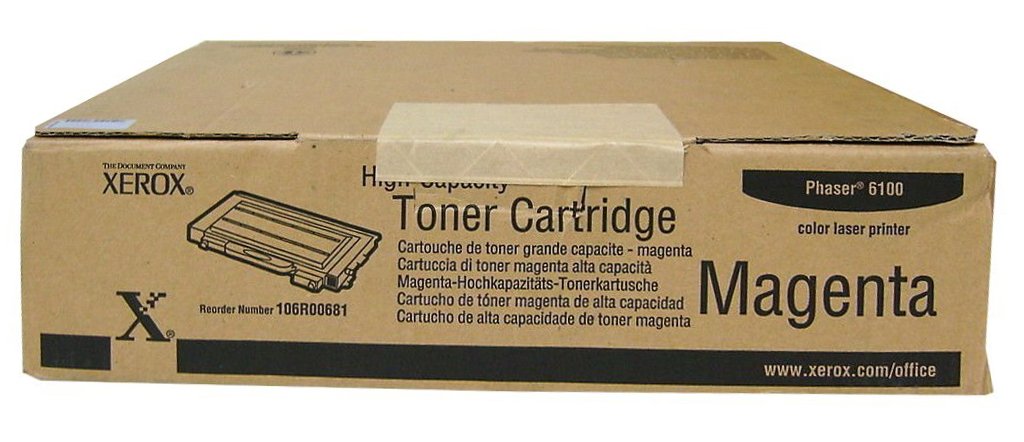 Xerox 106R00681 Phaser 6100 Tonerkartusche hohe Kapazität 5.000 Seiten 1er-Pack, magenta