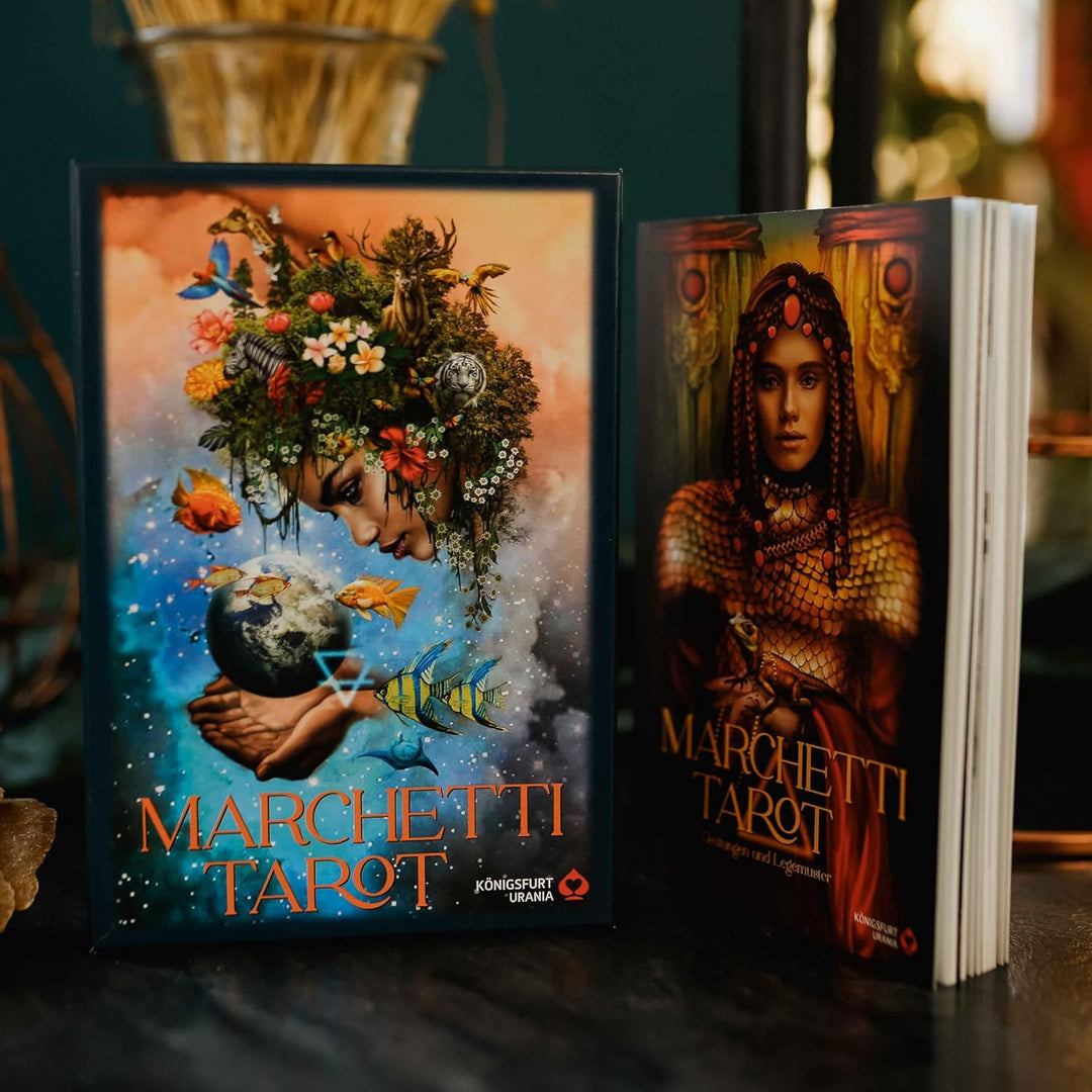 Marchetti Tarot - Folge deiner Intuition!: 78 Tarotkarten und 144-seitiges Buch, Stülpdeckelschachte