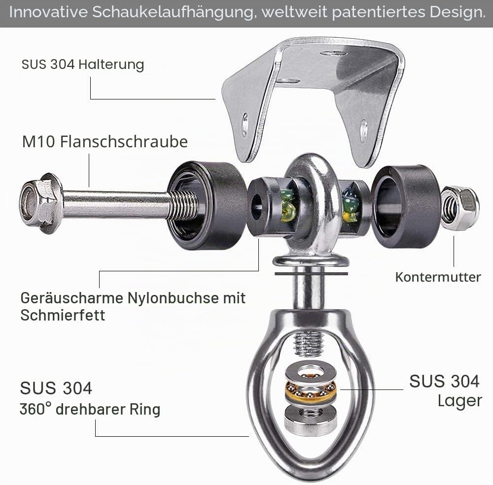 BeneLabel Heavy Bag Halterung, Boxsack Aufhänger, Heavy Bag Aufhänger, Boxsack Zubehör, Boxsack Halt