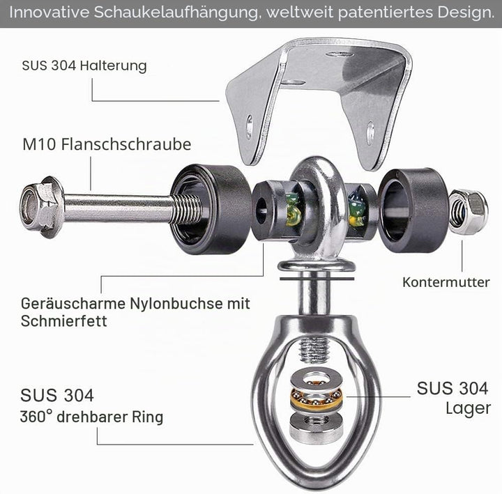 BeneLabel Heavy Bag Halterung, Boxsack Aufhänger, Heavy Bag Aufhänger, Boxsack Zubehör, Boxsack Halt