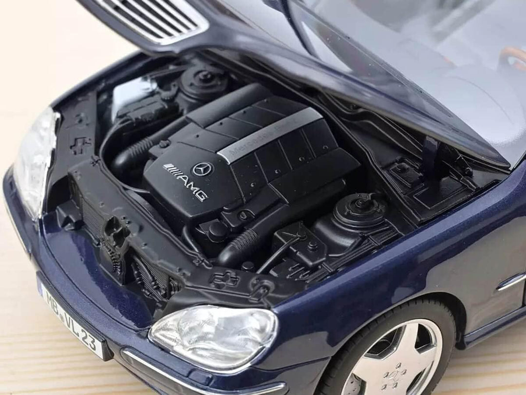 Norev kompatibel mit Mercedes S-Klasse S55 AMG W220 2000 dunkelblau metallic Modellauto 1:18