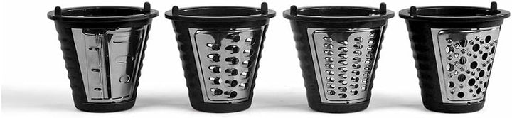 LIVOO DOP192 Multifunktionale elektrische Reibe, Edelstahl, Schwarz