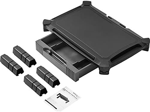 StarTech.com Monitor Ständer mit Schublade - Höhenverstellbar - Gross: 50cm - Computer Monitorstände