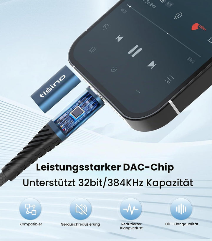Tisino USB C auf Dual XLR Male Audio Kabel, XLR to USB C Stereo Power Amplifier Kabel für den Anschl