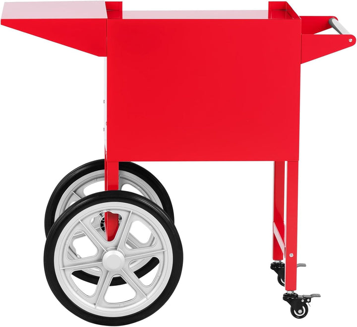 Royal Catering RCPT-16E Wagen für Popcornmaschine Popcornwagen 2 Räder Rot