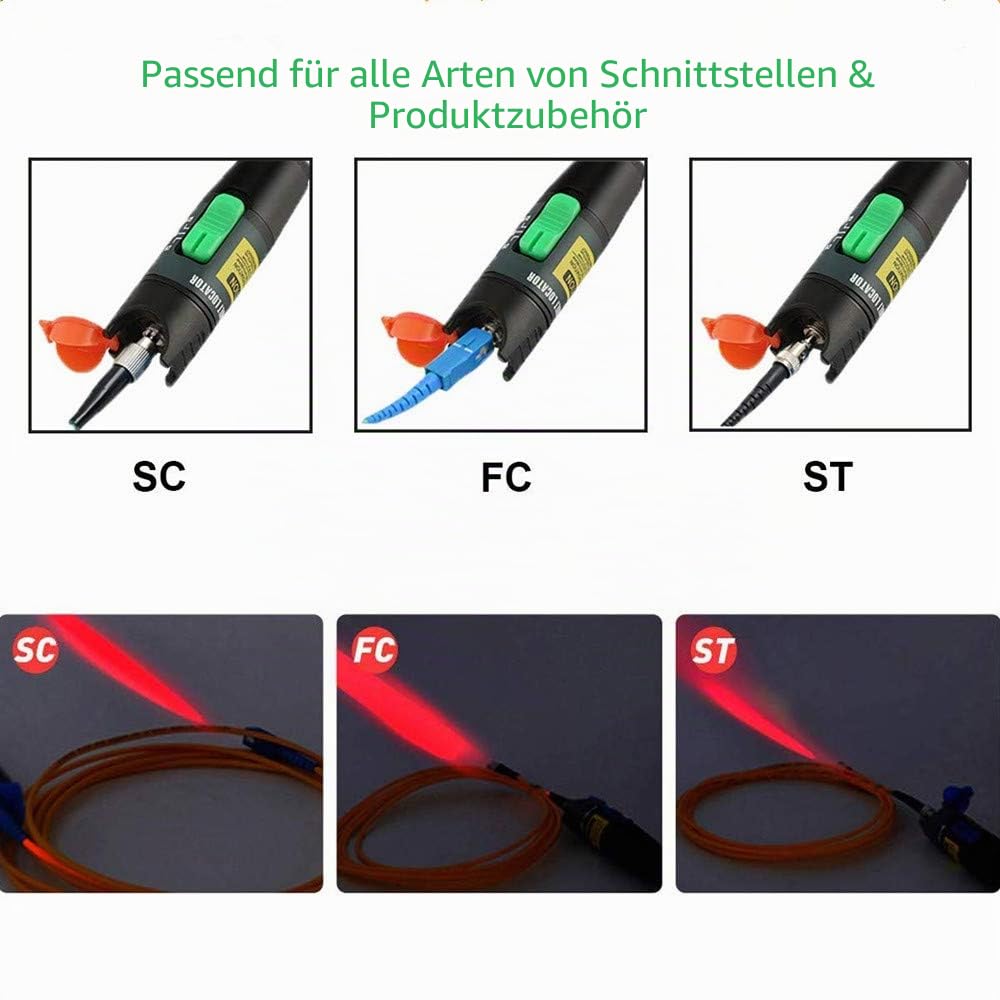 DAXGD 30 mW Visual Fault Locator Faser Kabel Tester Reichweite 30 km 30mW, 30mW