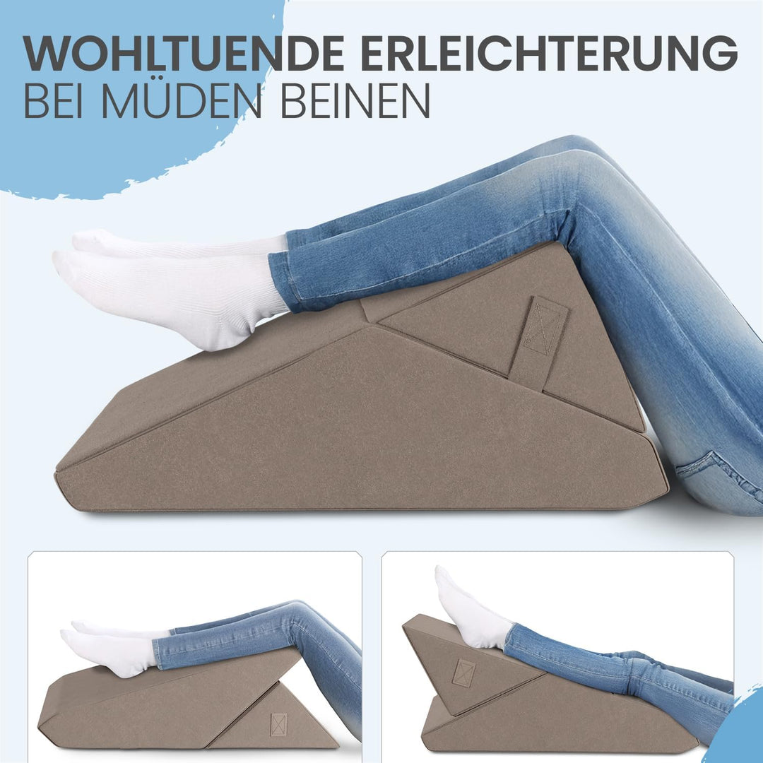 maxVitalis Multifunktions-Keilkissen Rückenkissen Kniestütze Beinablage Venenkissen für Couch und So