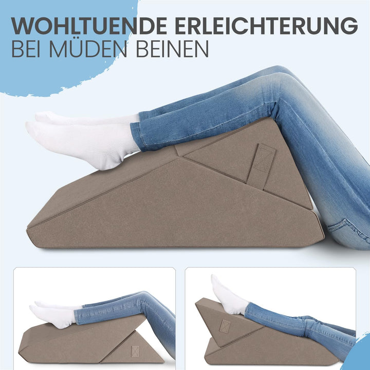 maxVitalis Multifunktions-Keilkissen Rückenkissen Kniestütze Beinablage Venenkissen für Couch und So