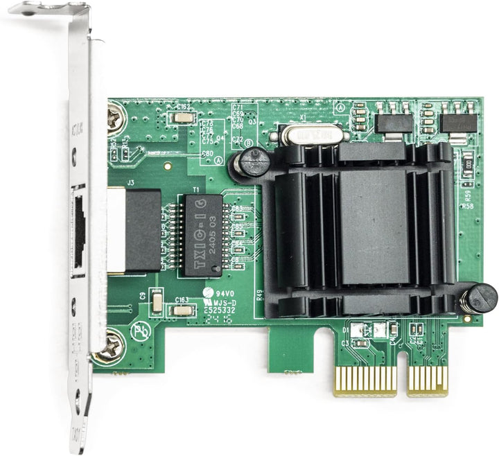 HiFiber Gigabit PCIe Netzwerkkarte, Intel 82574L Chip, 1-Port RJ45 LAN Adapter (NIC), unterstützt VM
