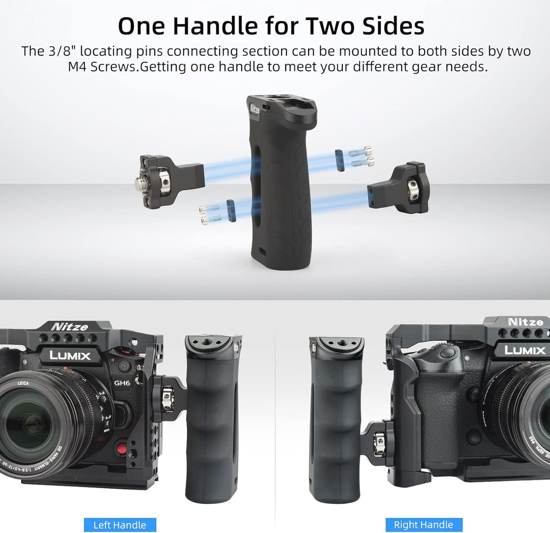 Nitze Locating Side Handle with 3/8" ARRI Locating Pins, ARRI Seitengriff Ergonomischer mit Built-in
