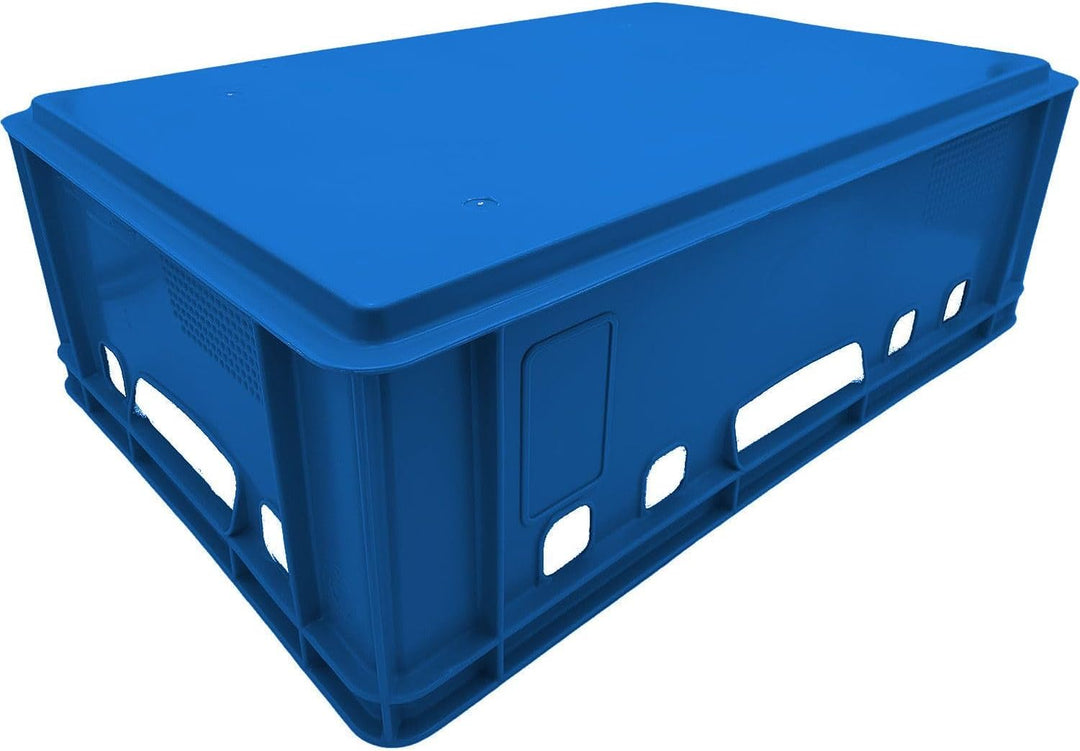 BURI 5x Fleischkiste E2 Metzgerkiste 60x40x20cm lebensmittelecht, robust, stapelbar - Universal Lage