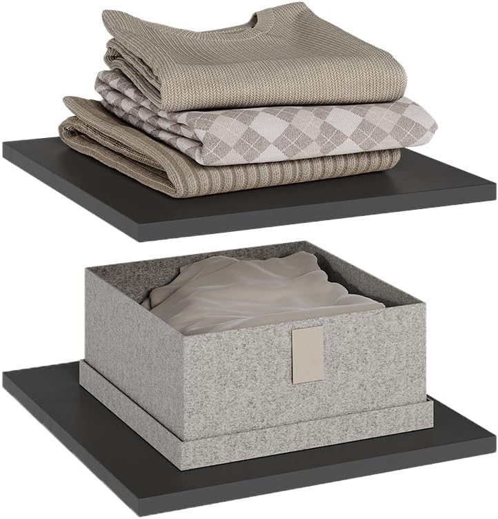 Vicco Einlegeboden Claus, Anthrazit, 2er Set, Anthrazit