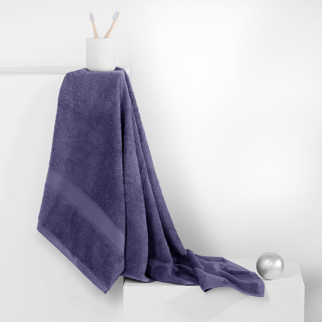 DecoKing 6er Set violett Baumwolle 4 Handtücher 50x100 cm und 2 Badetücher 70x140 cm Duschtücher Bam