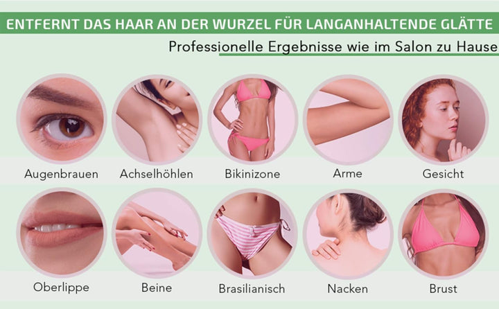 Dermawax 300 g Natural Honig Wachs Heisswachs Mikrowellenwachs zum Epilieren in der Mikrowelle erwär