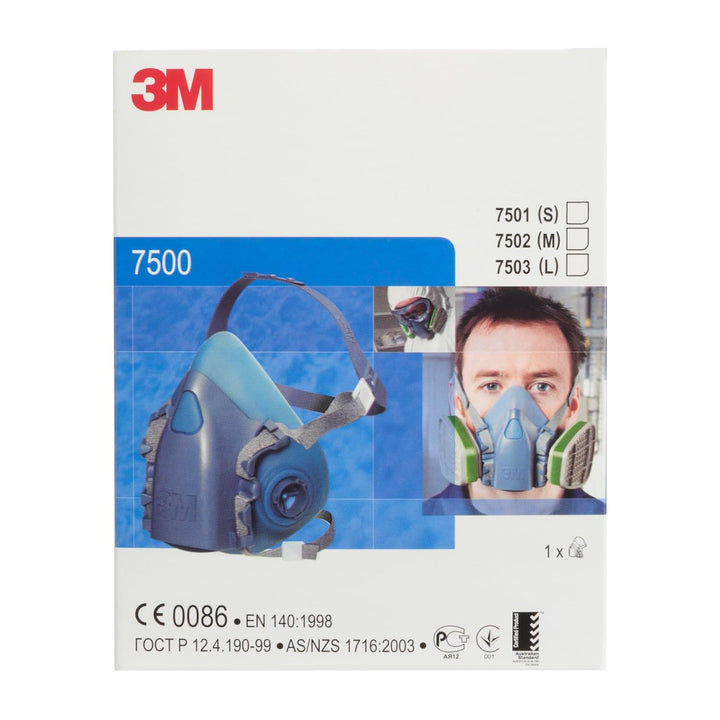 3M Halbmaskenkörper, aus Silikon mit strukturierter Gesichtsabdichtung, Grösse S, 1 Stück, 7501