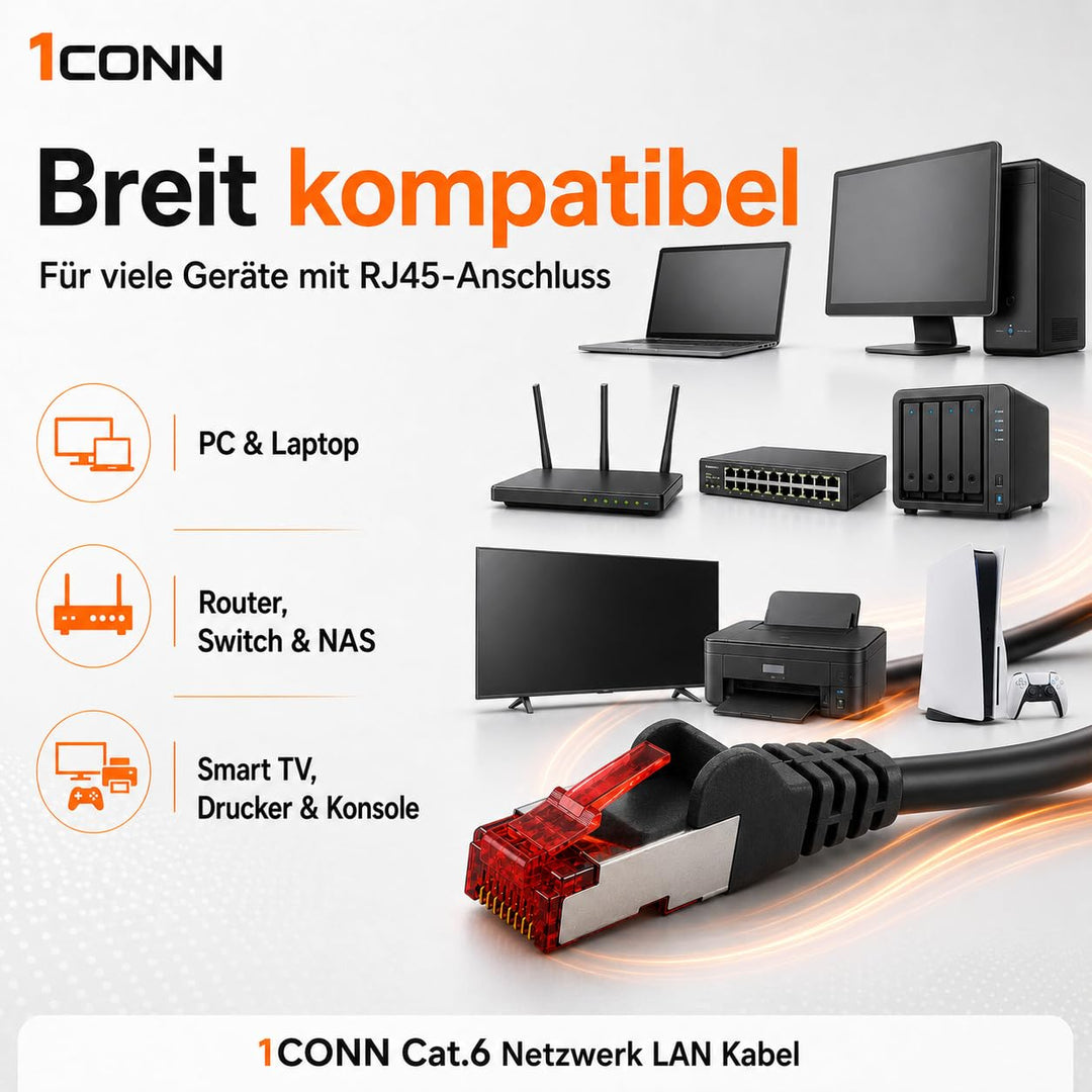 Cat6 Netzwerkkabel 10 X 1m Color 10 Ethernetkabel Lankabel Cat6 Lan Netzwerk Kabel Sftp Pimf Patchka