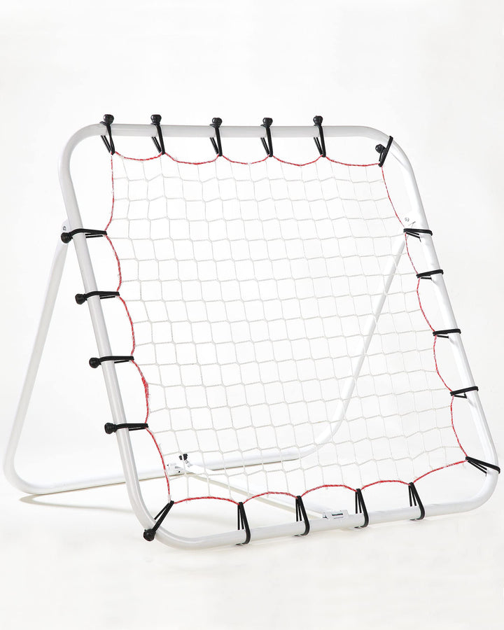 Fussball Rebounder 100 x 100 cm – klappbare Kickback Rückprallwand – Einstellbarer Winkel – für Tech