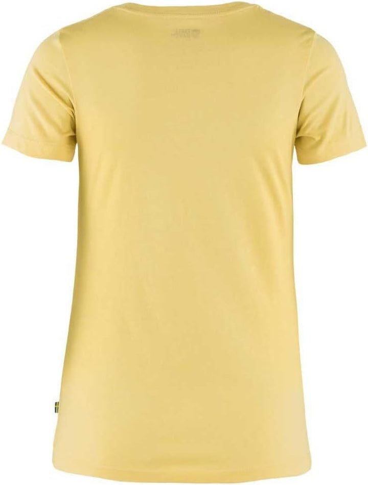 Fjällräven Damen Arctic Fox Print T-Shirt W T-Shirt (1er Pack), Gelb Mais