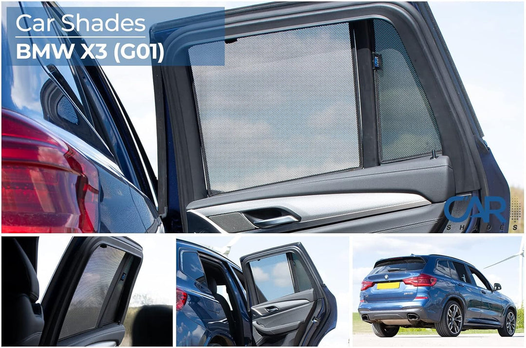 Satz Car Shades (Hintertüren) kompatibel mit BMW X3 (G01) 2017- (4-teilig)