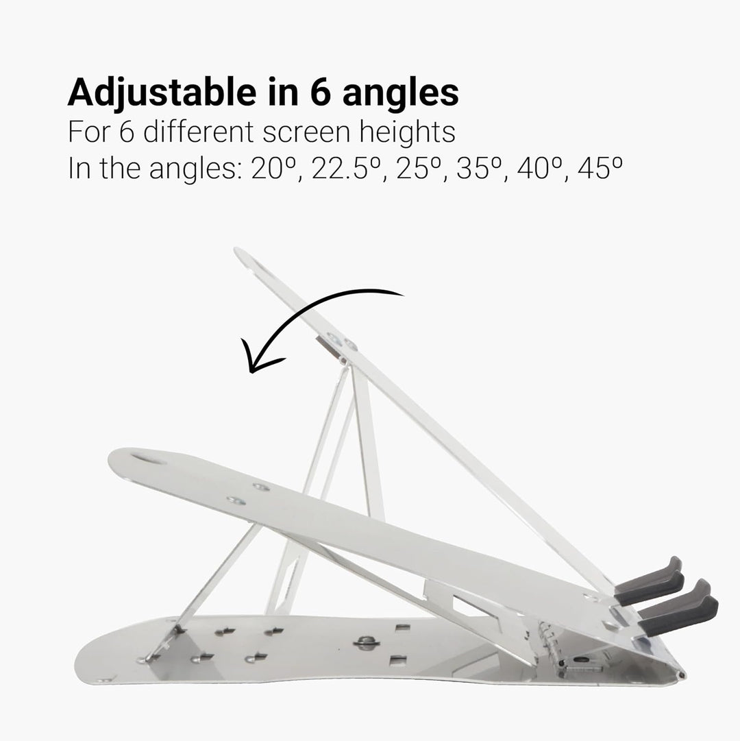 Desq 1506 Notebook-Stand Aluminium mit Tasche, Silber