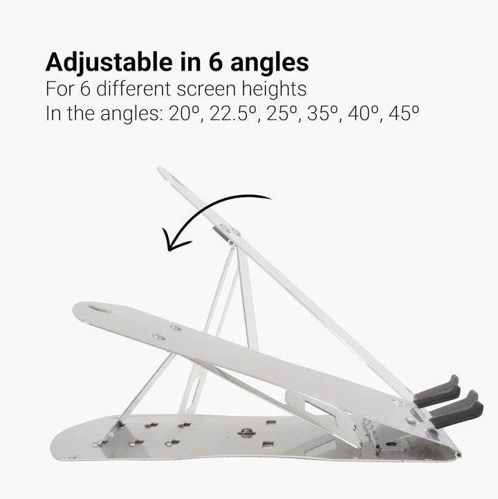 Desq 1506 Notebook-Stand Aluminium mit Tasche, Silber