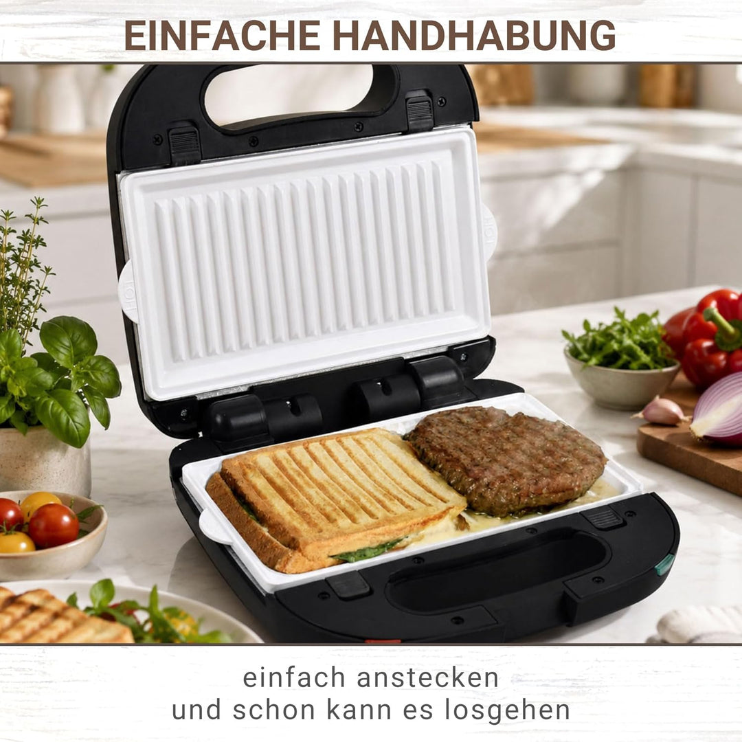Syntrox Germany Kontaktgrill Multimaker mit Keramikbeschichtung elektrischer ZN-1500W
