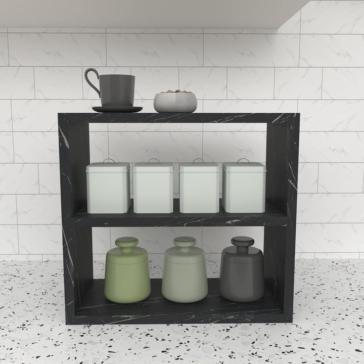 [en.casa] Küchenregal Hjo Gewürzregal freistehend für Arbeitsplatte Gewürzständer 40 x 43,5 x 20 cm