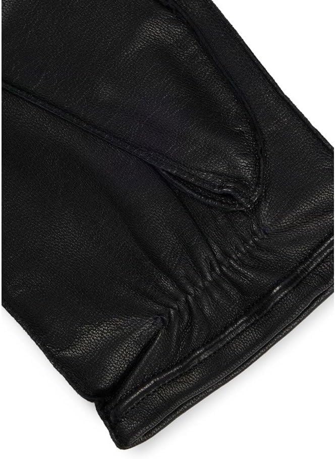 BOSS Herren Lederhandschuhe mit Futter, Kranton-ME, Black, Black1