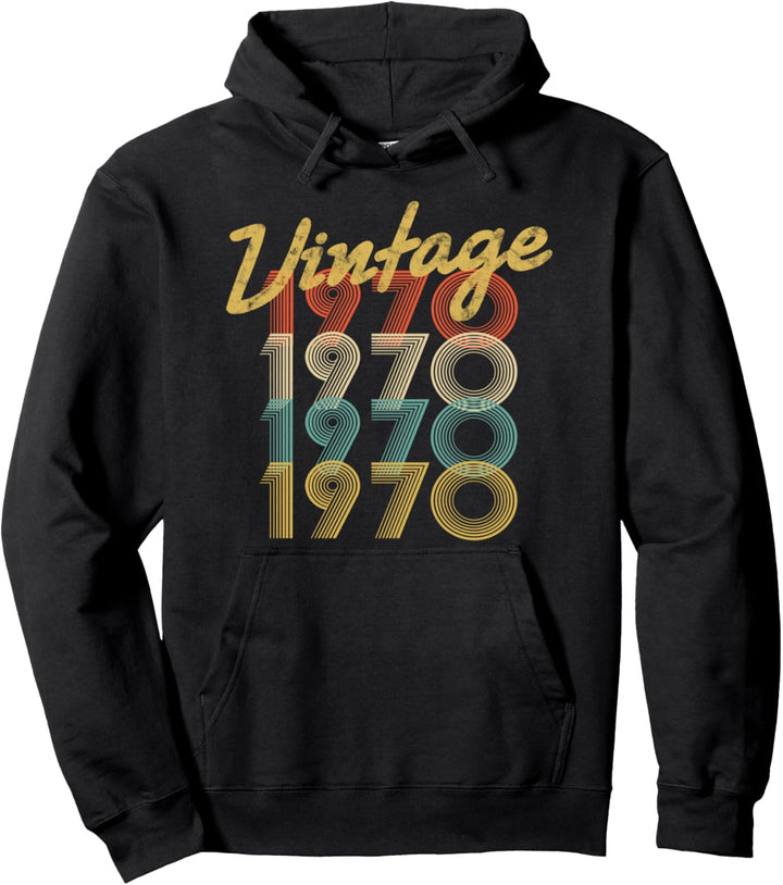 Vintage 1970 Retro Pop Born In 1970 53 Jahre alt 53. Geburtstag Pullover Hoodie
