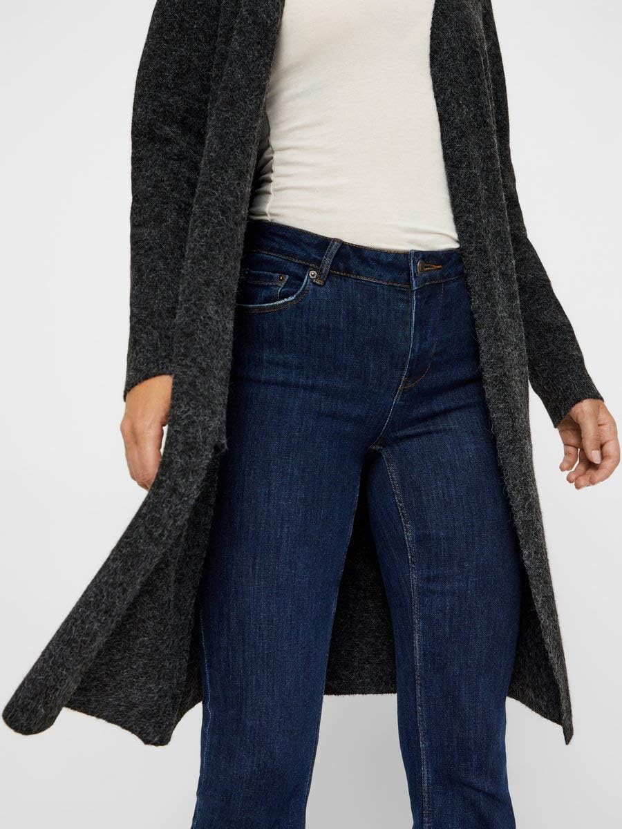 VERO MODA Female Strickjacke VMDOFFY Strickjacke, Black/Detail:melange